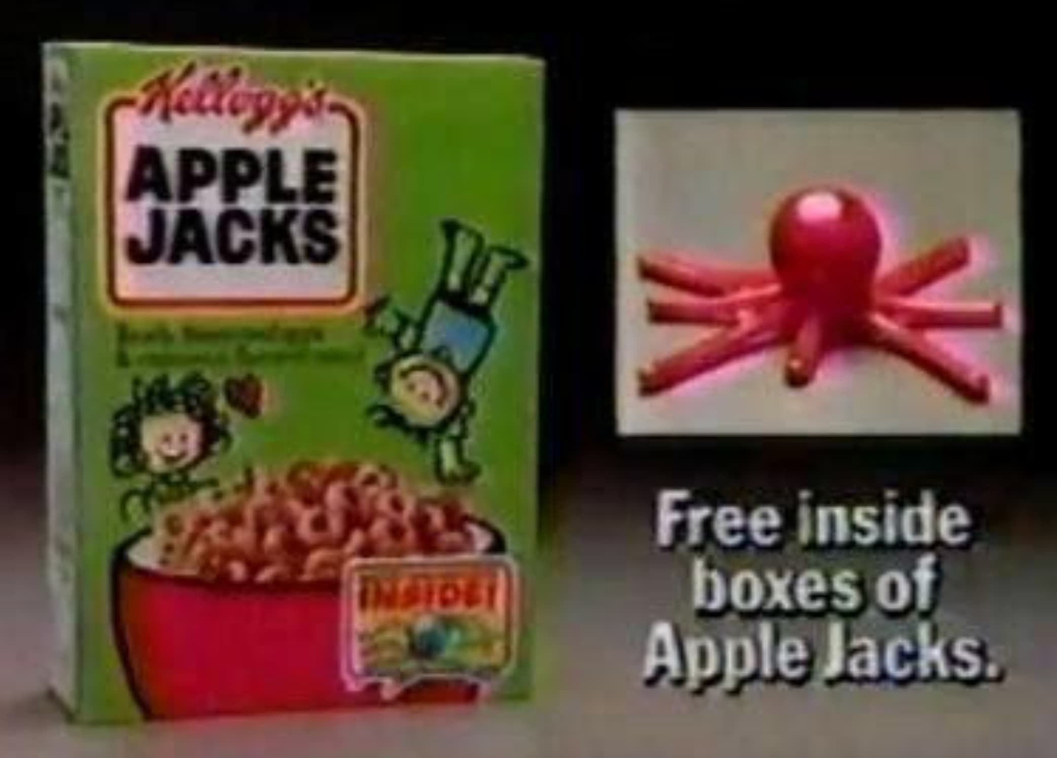 breakfast cereal - Kellogy's Apple Jacks Insidet Free inside boxes of Apple Jacks.